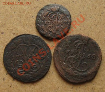 -=Денга 1760 и 1768гг., полушка 1767г=- до 15.01.12 в 22:00 - ден60,68пол67р