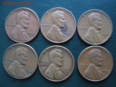 фикс США 1 цент 1959-1981 до 26-02-24 в 22:00 - 22.3 8а