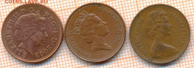 Великобритания 1 пенни 1971,97,2003 г., до 28.02.2024 г. в 2 - Великобрит 3 мон 10 71