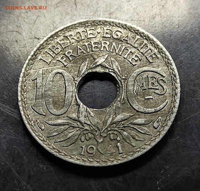 Франция 10 сантимов 1941 цинк до 28.02.2024 - IMG_20240221_221811