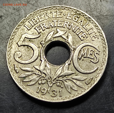 Франция 5 сантимов 1931 до 28.02.2024 - IMG_20240221_221947