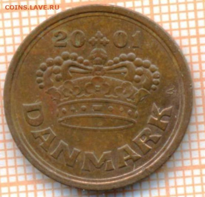 Дания  50 эре 2001 г., до 27.02.2024 г. в 22.00 по Москве - Дания 50 эре 2001 10 75