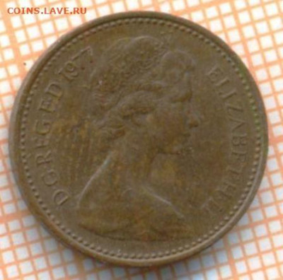 2 пенни 1977 г., до 28.02.2024 г. в 22.00 п - Великобр полп 1977 5 78