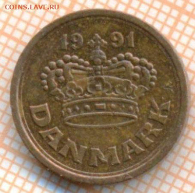 Дания 25 эре 1991 г., до 28.02.2024 г. в 22.00 по Москве - Дания 25 эре 1991 10 79