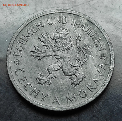 Богемия и Моравия 1 крона 1943 цинк до 29.02.2024 - IMG_20240223_085743