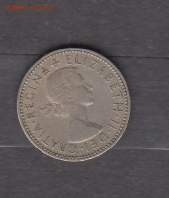 Великобритания 1956 1 шиллинг (Шотландский герб) до 27 02 - 180а