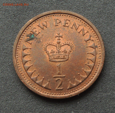 Великобритания ½ нового пенни 1976 до 27.02.2024 - Великобр. ½ н. пенни.JPG