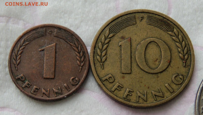 Германия 1 и 10 пфеннигов 1950 до 27.02.2024 - Германия 1950 х2.JPG