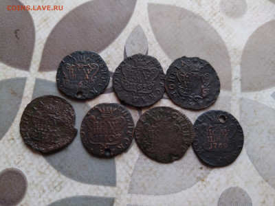 7 полушек 1767-1770 сибирь до 29.02.2024 - 7пол