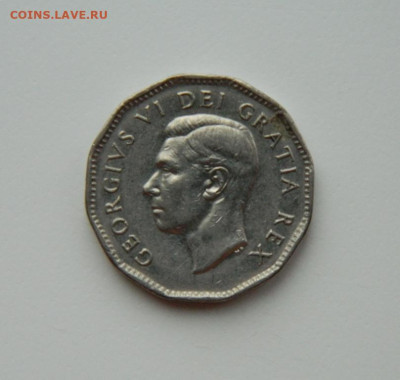 Канада 5 центов 1951 г. (Юбилейная) до 29.02.24 - DSCN3853.JPG