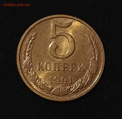 5 копеек 1961, 1962,  1976, 1981, 1991М , UNC ? - 20240225_210609