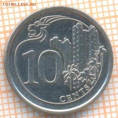 Сингапур 10 центов 2013 г., до 03.03.2024 г. в 22.00 по Моск - Сингапур 10 центов 2013 10 127
