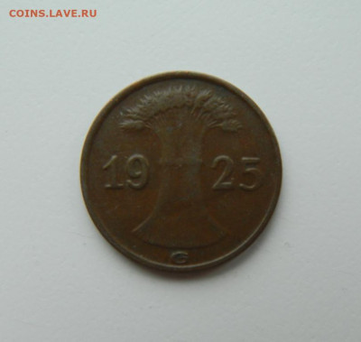 Германия 1 рейхспфенниг 1925 г. "G" до 29.02.24 - DSCN4002.JPG