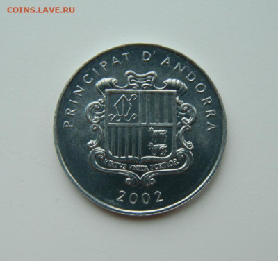 Андорра 1 сантим 2002 г. (Юбилейная) Фауна  до 29.02.24 - DSCN4044.JPG