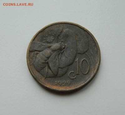 Италия 10 чентезимо 1929 г. (Пчела) до 29.02.24 - DSCN4012.JPG