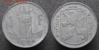 Бельгия 1 франк 1946 до 02-03-24 в 22:00 - 33.8. -Бельгия 1 франк 1946   515