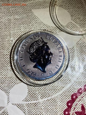 5 Фунтов  Великобритания 2019  Йель Бофорта Звери Королевы д - aZa7DLuXQDo