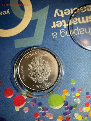 1 Фунт  Гибралтар 2021  Персей с головой Медузы Гаргоны до 0 - S7W770HrP4M