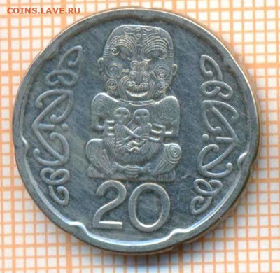 Новая Зеландия 20 центов 2006 г., до 04.03.2024 г. в 22.00 - Новая Зеландия 20 центов 2006 231а