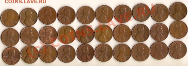 Американские 1 CENT(30 шт., разные) - cent 1.JPG