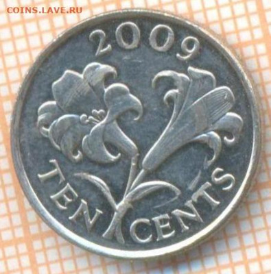Бермуды 10 центов 2009 г., до 05.02.2024 г. в 22.00 по Москв - Бермуды 10 центов 2009 238