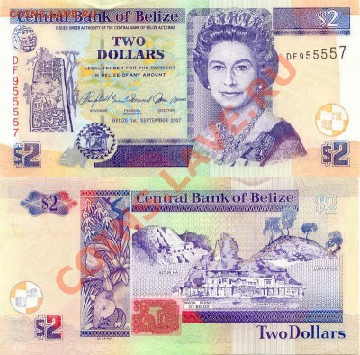 Белиз 2 Доллара 2005  до 13.01.2012  21-00(мск) - Belize_2Dollars_2007