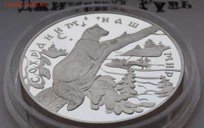 25 рублей 1997 г. Соболь. Сохраним наш Мир. Лмд. Ag. 155,5 г - IMG_7442.JPG