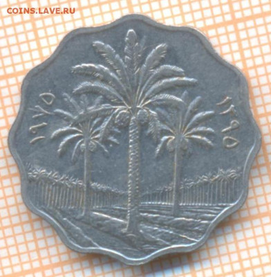 Ирак 10 филсов 1975 г., до 07.03.2024 г. в 22.00 по Москве - Ирак 10 филсов 1975 30 12а