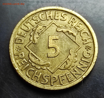 Германия 5 пфеннигов 1924 А до 6.03.2024 - IMG_20240229_130518