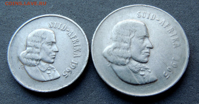 ЮАР 10 и 20 центов 1965 до 6.03.2024 - 2 монеты ЮАР_1965 .JPG