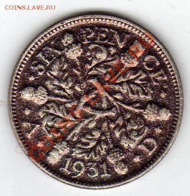 Ag Великобритания 6 пенсов 1931 до 16.01-22ч (1189) - img078