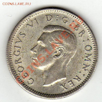 Ag Великобритания 6 пенсов 1943 до 16.01-22ч (1189) - img101