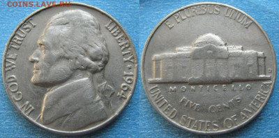 США 5 центов 1964 D до 08-03-24 в 22:00 - 22.36. -США 5 центов 1964 D   170-к57-10433