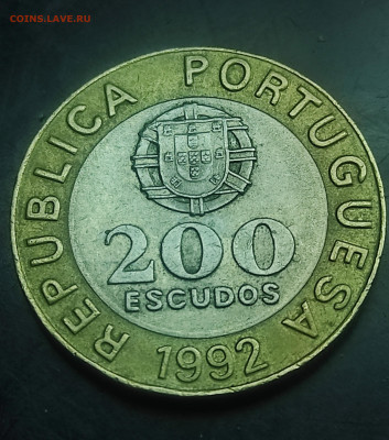Португалия 200 эскудо 1992  бим до 8.03.2024 - IMG_20240302_205924