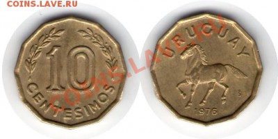>L< Уругвай 10 сентим 1976 до 17.01.12 20:00 - Уругвай_10_сентим_76