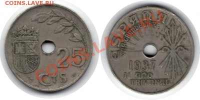 >L< Испания 25 сентим 1937 до 17.01.12 20:00 - Испания_25_сентим_37