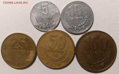 Набор монет Коста-Рика до 06.03.2024 в 22.00 MSK - Коста-Рика1-160