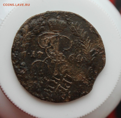 2 копейки 1764 год Перечекан - IMG_5226.JPG