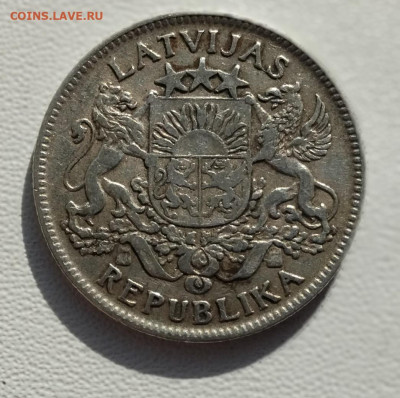 Латвия 1 лат 1924 - 1-2