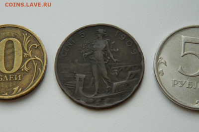 Италия 5 чентезимо 1909 г. до 07.03.24 - DSCN4238.JPG