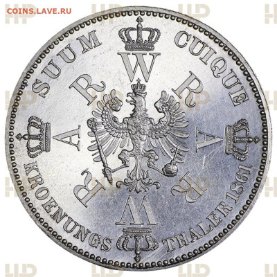 Талер коронация 1861 и 2 марки Фридрих 1888 на оценку - BF2995r