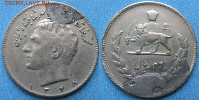 Иран 10 риалов 1348 (1969) с пайкой до 10-03-24 в 22:00 - Иран 10 риалов 1348 (1969)    201-к88-4501
