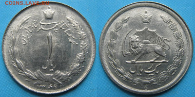 Иран 1 риал 1349 (1970) до 10-03-24 в 22:00 - Иран 1 реал 1349(1970)    166-ас10-5098