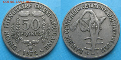 Зап Африка БС 50 франков 1972 до 11-03-24 в 22:00 - Зап Африка БС 50 франков 1972    5312