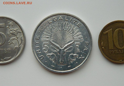Джибути 5 франков 1991 г. (Фауна) Крупная! до 07.03.24 - DSCN4409.JPG
