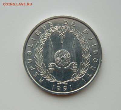 Джибути 5 франков 1991 г. (Фауна) Крупная! до 07.03.24 - DSCN4411.JPG