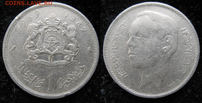 Марокко 1 дирхам 1969 до 11-03-24 в 22:00 - Марокко 1 динар 1969    8702