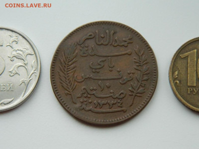 Французский Тунис 10 сантимов 1916 г. (Крупная!) до 11.03.24 - DSCN4464.JPG