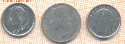 Бельгия 1 фр 3шт, до 11.03.2024 г. в 22.00 по Москве - Бельгия 3 мон 272а