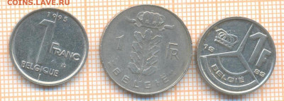 Бельгия 1 фр 3шт, до 11.03.2024 г. в 22.00 по Москве - Бельгия 3 мон 272